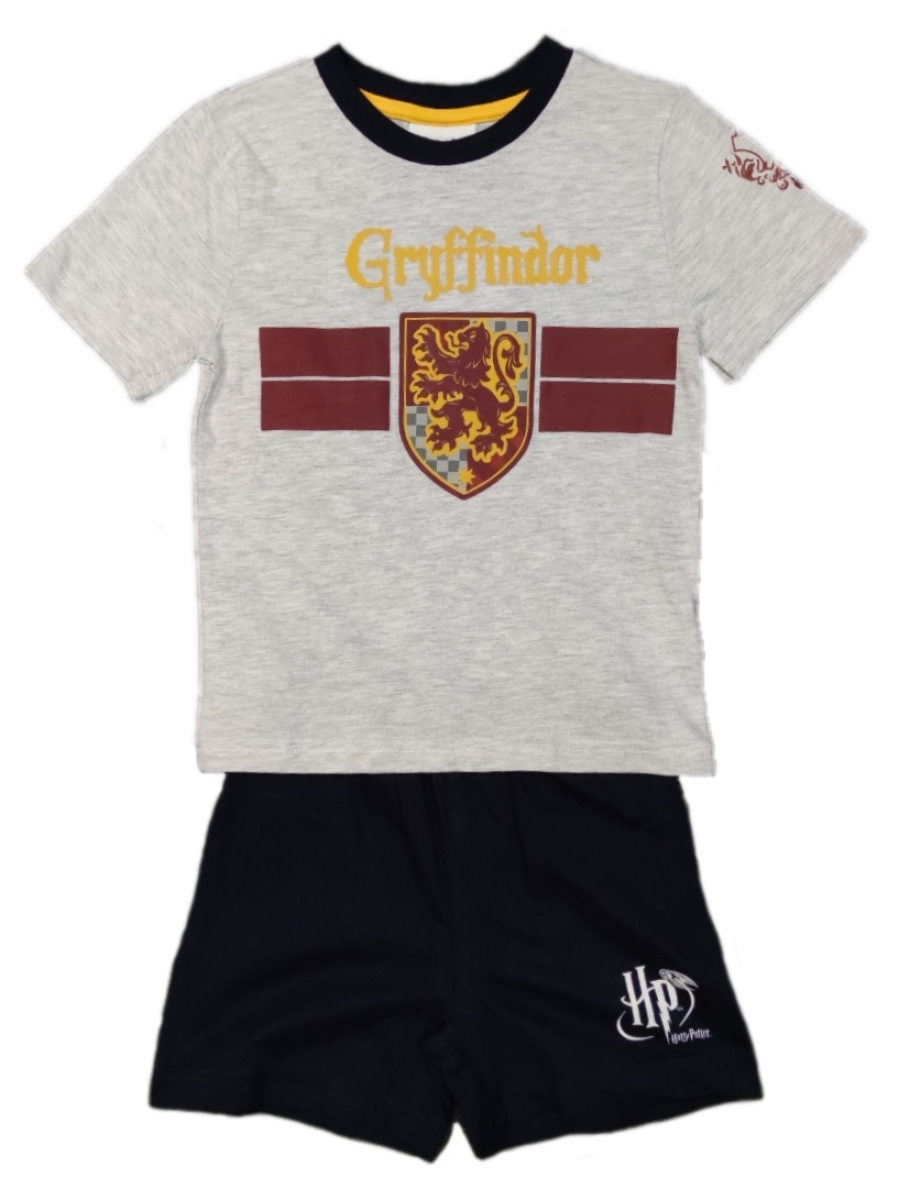 Harry Potter Schlafanzug Kurz für Jungen blau-grau Harry Potter Schlafanzug Kurz für Jungen blau-grau